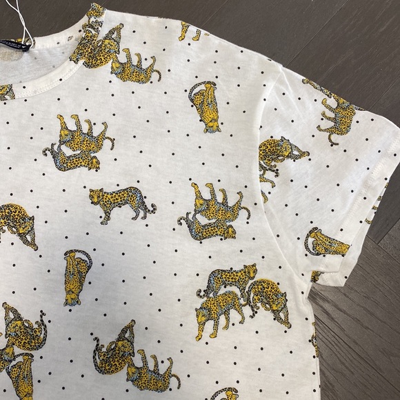 ZARA Animal Print T-Shirt in Medium (NWT) - Picture 5 of 6
